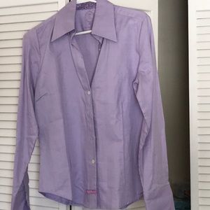Purple button down shirt